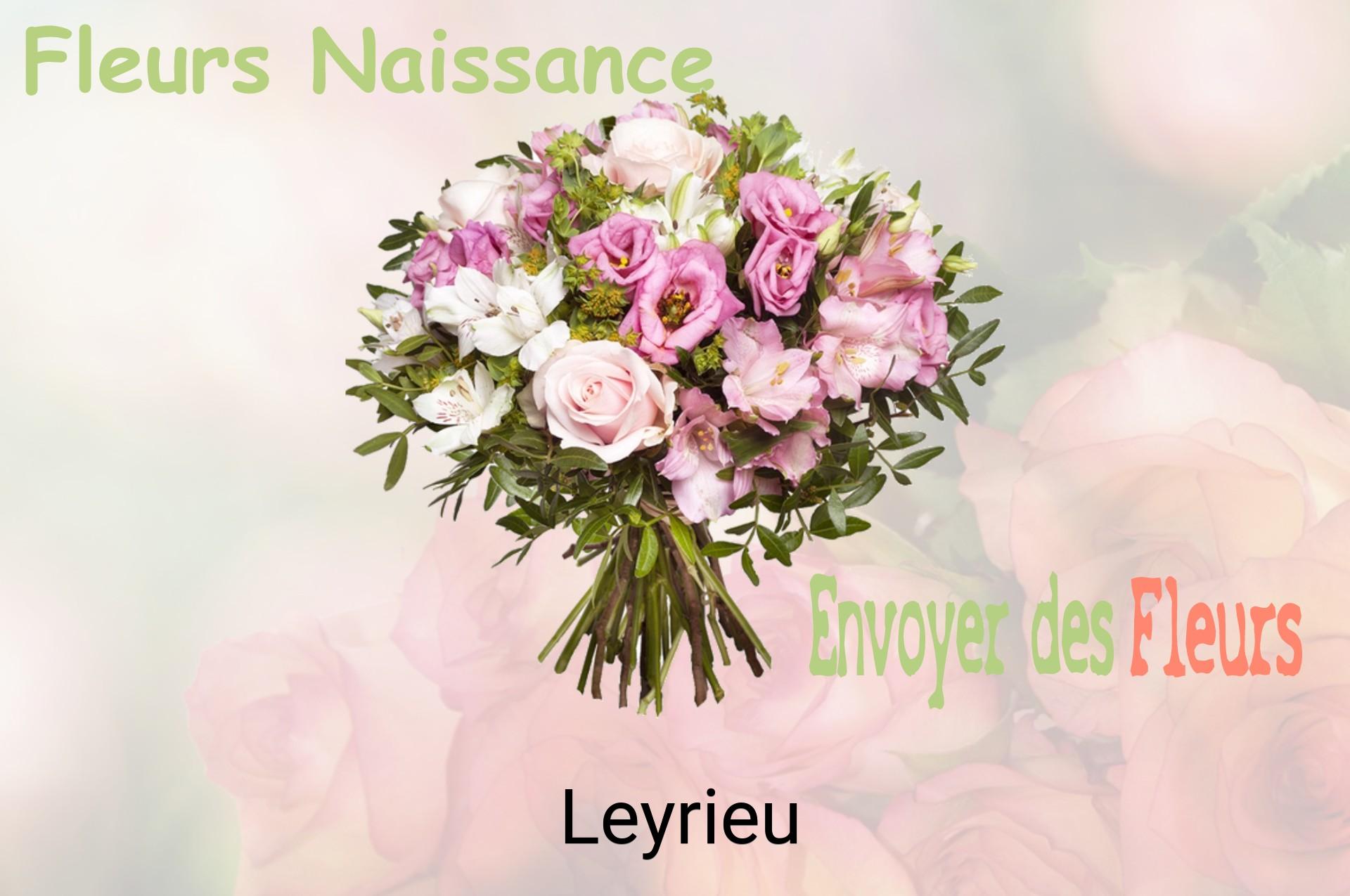 Bouquet de fleurs de naissance livré à Leyrieu
